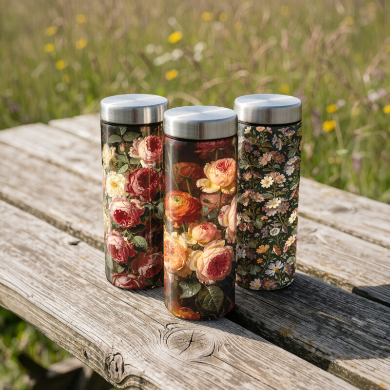 Tumbler Dark Florals